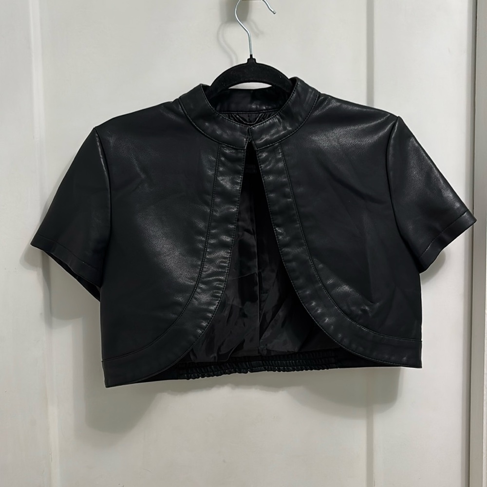 Faux leather primadonna cape collection
